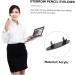 VILLCASE 3 Pcs Acrylic Pen Holder Pencil Lip Gloss Makeup Brush Rack Organizer Simple Writing Pens Holder 12.7x3cmx3pcs Blackx3pcs - Buy Online on GoSupps.com