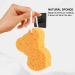Minkissy 3pcs Bathing Sponges with Hanging Strap - Soft Shower Exfoliating Sponges for Adults & Kids - Yellow Sponge for Body Scrubbing - Bathroom Cleaning Tool - Buy Online on GoSupps.com