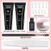 Lofuanna Clear & Nude Poly Nail Gel Kit with UV Light - Professional Builder Gel Extension Set - Buy Online on GoSupps.com