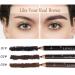 12 PCS Waterproof Eyebrow Pencil and Eyeliner Set - Natural Matte Long Lasting Makeup in Light Brown - Buy Online on GoSupps.com