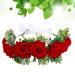 Minkissy Christmas Flower Headband - Red Artificial Rose Hair Wreath for Weddings & Festive Celebrations - Buy Online on GoSupps.com