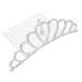 BESTYASH Crown Comb Crown Hair Comb for Girl Crown for Little Girl Rhinestone Crown for Girl Crown with Hair Comb Girl Crown Hair Comb Rhinestone Hair Accessories Rhinestone Crown Hair Comb