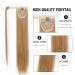 Vibrant 22 Corn Wavy Long Ponytail Synthetic Wig - Brown Clip Hair Extension | Shop Now! - Buy Online on GoSupps.com