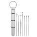 VOCOSTE 7Pcs Stainless Steel Ear Cleansing Tool Set Ear Cleaner Ear Care Set with Aluminum Storage Case