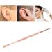 Rose Gold Stainless Steel Double Head Ear Spoon | Ergonomic Design | Relieves Itching | Spiral Spring Ear Stick - Buy Online on GoSupps.com