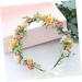 Gogogmee Artificial Flower Headband Headband Bridal Headpieces for Wedding Floral Wreath Headband Boho Hair Ties Lady Headband Flower Rose Wreath Bridal Fairy Headpiece Tiara Fabric - Buy Online on GoSupps.com