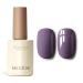 MEGIOR Purple Gel Nail Polish 15ml Gray Purple Gel Polish High Gloss Soak Off UV LED Nail Gel Polish for Nail Art Manicure Salon DIY Home Gift for Girls Grape Purple