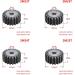 GatherTool 1 Piece #45 Stahl Metal Spur Gear - 2 Module Motor Rantle Wheel 10 to 25 Tooth Options (22 Teeth) - Buy Online on GoSupps.com