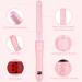 Automatic 1-Inch Curling Iron - Easy to Use Adjustable Temp 100-230 C Rapid Heating | Perfect Gift for Daughters & Lovers - Pink - Buy Online on GoSupps.com