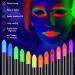 AOOWU 12-Color UV Neon Glow Face Paint Crayons Kit - Safe Non-Toxic Body and Face Makeup for Adults and Kids - Perfect for Halloween, Cosplay, Parties - Fluorescent Brightest Glow under UV Light - Buy Online on GoSupps.com