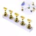 Crystal Salon Magnetic Manicure Nail Art Practice Display Stand False Tip Holder Stand Holder Set Nail Art Practice Holder Gold Magnetic Nail Showing Shelf