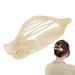 Ponytail Decorative Hair Clip Ponytail Duckbill Hairpin Long Hair Clips for Styling Long Hair Shower Clips for Teenage Girls Women Styling Translucent Large Size apricot