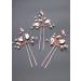 Gracewedding Bridal Rose Gold Crystal Hair pins Women Headpiece Wedding Hair Accessories-Bridal Hair Accessories Vintage Wedding Hair Jewelry for Party and Evening - Buy Online on GoSupps.com