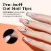 Modelones Nail Tips 500 Pieces - Full Cover Nail Tips Set for Nail Art | DIY Starter Kit | 10 Sizes Medium Coffee - Buy Online on GoSupps.com