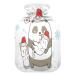 Panda and Cat Christmas hot water bottle with soft fleece cover 2 litre hot water bag for hot and cold compresses