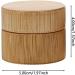 Exceart CREMEDOSE Wood Refillable Cosmetic Jar - 15g Lip Balm & Nail Art Container - 2 Pieces - Light Yellow - Buy Online on GoSupps.com