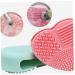 Heart Shaped Silicone Makeup Brush Cleaner - 1pc Finger Glove & Scrubber for Easy Cosmetic Cleaning - Essential Beauty Tool - Buy Online on GoSupps.com