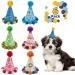 Dog Party Hat Pet Cap 6 Pack - Cute Puppy Cone Hats Party Accessories for Dogs & Cats Perfect for Birthday Holiday Festival
