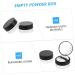 Mikinona 2pcs Elastic Mesh Loose Powder Box Cosmetic Powder Puff Face Powder Makeup Jar Empty Portable Abs - Buy Online on GoSupps.com