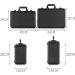 Travel Make-Up Suitcase - Professional LED Hairdresser Kit | Large Capacity Makeup Case (40x26x16cm) - Black - Buy Online on GoSupps.com