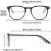 Suertree 1pc Black Reading Glasses | 2.5X Computer Glasses for Men & Women | Fashionable Reading Aid - Buy Online on GoSupps.com