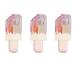 AZLESLOG 3Pcs Ice Cream Shape Lip Gloss  Fruit Pearlescent Plumping Lip Tint Transparent Toot Lip Balm  Crystal Jelly Long Lasting Moisturizing Lip Oil Hydrating Lip Gloss Set