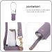 Oatipho Leather PU Lotion Bottle - 12.5x3.8cm Empty Cosmetic Spray Container for Travel & Makeup | Violet Color - Buy Online on GoSupps.com