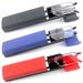 MMOWW 3-pack reading glasses Women and Men Sortchable Ultra-Bight TR90 Reading Aid Halfbrand Metal glasses with glasses case (black+blue+red 1.0) Black+red+blue 1.0 X