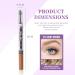 Rieoany 2in1 eyebrow stick with eyebrow gel waterproof eyebrow gel eyebrow stick with 4 fork tips for natural eyebrows longlasting eyebrow stick light brown - Buy Online on GoSupps.com