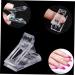 Ipetboom 1 Set Nail Extension Manicure Nail Tip Nail Extension Clips Nails Brush Manicure Accessory Quick Building Nail Tool Decor Extension Nails White French Plastic Suite - Buy Online on GoSupps.com