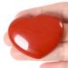 Xianvxi 45mm red agate healing crystal stones big heart love crystal palm stone reiki crystal gemstone valine day gifts for you provide stones for fear relieve red-red acad
