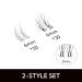 HOTBANANA Self Adhesive Lash Clusters Kit - 60 Pcs D Curl Wispy Individual False Eyelashes for DIY Extensions - Fluffy Reusable Natural Look - 2 Styles 10-16mm SET-D - Buy Online on GoSupps.com