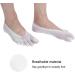 Toe Socks for Women Low Cut Polyester Socks to Absorb Sweat White - Buy Online on GoSupps.com