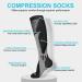 Buy Acwoo Compression Stockings for Men & Women - Medical Knee Socks for Sports & Thrombosis Relief - 2 Pairs L/XL Black/White - International Shipping - Buy Online on GoSupps.com