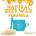 Belle Azul Nose Wax Kit - Natural Beeswax 120g for Quick & Painless Nasal Hair Removal - Anti-Spill Technology - 20 Applicators - Made in Spain - Buy Online on GoSupps.com