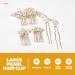 FRCOLOR Pearl Hair Pins Bride Wedding Hair Accessories Set Pearl Hair Insert Hair Side Comb for Women Pearl Bobby Pins - Buy Online on GoSupps.com