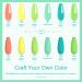 Lavender Violets 14g x 6 Colors Acrylic Dip Powder French Nail Art Manicure - Neon Yellow Green J211 - Buy Online on GoSupps.com