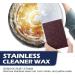 WOSLXM Stainless Steel Clean Wax Magical Nano-Technology Stainless Steel Cleaning Paste-Surface Safe No Residue Stainless Steel Cleaner and Metal Polish for Grease Oven Sink (2Pcs) - Buy Online on GoSupps.com