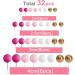 Astaron 32-Piece Pink Gold Cake Topper Set | Mini Balloons & Rabbit Decorations for Weddings Baby Parties & Birthdays - Buy Online on GoSupps.com
