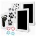 Baby Inkless Footprint Kit Handprint Pet Paw Print Kit Ink Pads 2 Packs Medium Size M (Pack of 2) Black