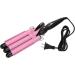 3 Barrel Curling Iron Wand Adjustable Hair Curler Waver Crimper 110V 240V Fast Heating Easy Temperature Adjustment Hair Styling Suitable for Wavy Hairstyles (22mm) - Buy Online on GoSupps.com