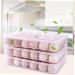 COLLBATH Covered Egg Holder 24 Egg Holder for Refrigerator Egg Stand Egg Tray Egg Plate Superimposed Egg Carton re-usable - Buy Online on GoSupps.com