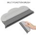Multifunctional Cleaning Brush Tool - Elastic Soft Head Dusting Brush for Car Couch Sofa & Furniture - Comfortable Grip Silicone - Gray - Buy Online on GoSupps.com