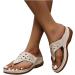 Orthotic Arch Support Women's Sandals | Comfortable BIFUTON Flip Flops | Beige, Size 11 3X-Narrow - Buy Online on GoSupps.com