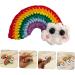 ABOOFAN 2 Pairs Rainbow Barrettes Snap Side Clamp Snap Hair Clip Colorful Hair Clips Rainbow Eardrop Props Kid Crafts Supplies Cotton Rainbow Pendant Girl Cartoon Alloy Flower Hairpin - Buy Online on GoSupps.com
