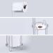 Meangood Free Standing Toilet Paper Holder Stand - Metal Wire Bathroom Tissue Roll Dispenser for 4 Mega Rolls - Silver - Buy Online on GoSupps.com