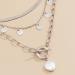 Boho Pearl and Sequins Pendant Necklace for Women - Silver OT Toggle Chain Choker for Party & Daily Wear - Buy Online on GoSupps.com
