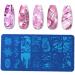 Onsinic Marble Pattern Nail Stamping Plates Stainless Steel Nail Art Design Templates for Creative Nail Designs | International Shipping Available - Buy Online on GoSupps.com