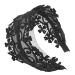 Beavorty boho head kerchief headbands lace black glitter headband fabric black lace headbands lace headbands for women headband with pearls lace headdress the fabric girl cloth Miss