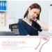 Premium Combined Manual Neck and Back Massage Device - Roller Massager for Cervical Spine - Portable ABS Shoulder Roller - 36x16cm Pink - Buy Online on GoSupps.com